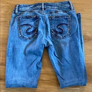 Silver Boyfriend Jeans